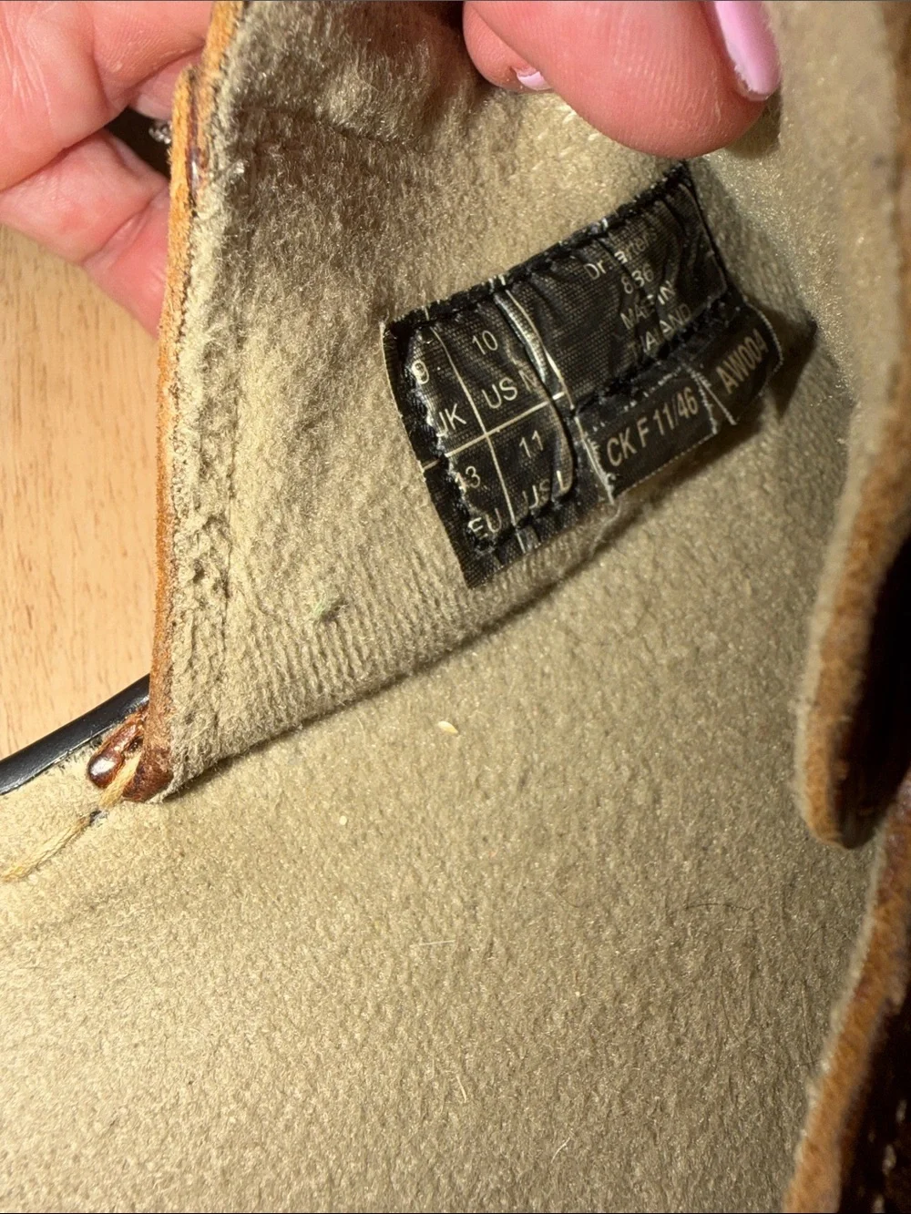 Dr. Martens brown leather fisherman slide Sandals w/Buckle vintage 90s men’s 10
